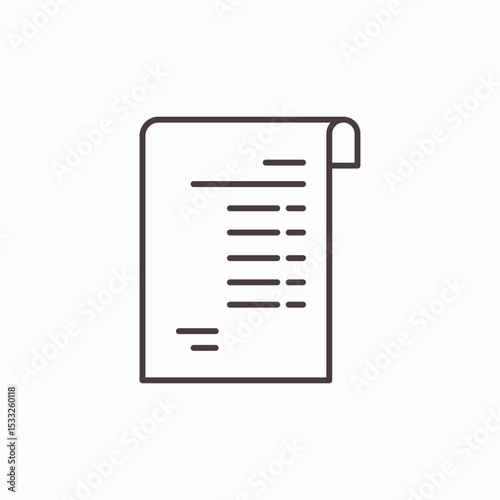document list  icon sign vector