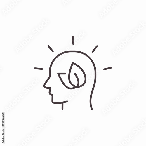 eco friendly thought icon sign vector