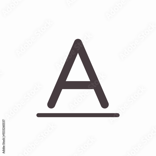 font color selection icon sign vector