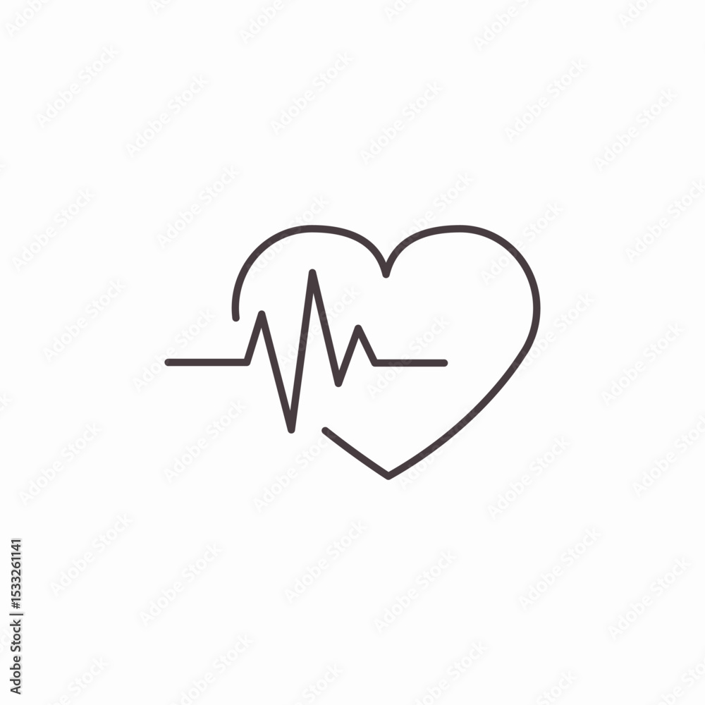 heartbeat medical icon sign vector heartbeat medical icon sign vector
