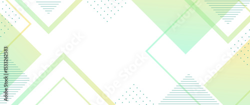Abstract geometric background, green and yellow gradietn, shape ,abstarct memphis. For template business,cover ads,website,etc.Vector eps 10