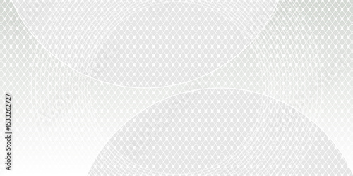 Abstract white glowing geometric lines on gray background. Modern shiny blue circle lines pattern.