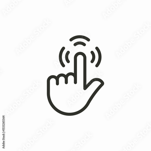 double tap icon sign vector