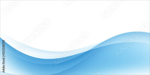 Abstract blue waves background, minimal waves design concept