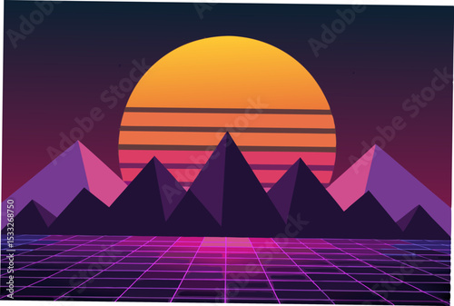 abstract background with pyramids