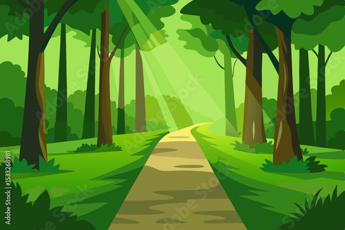 road in the woods