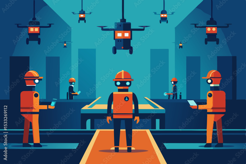 Obraz premium worker in the street