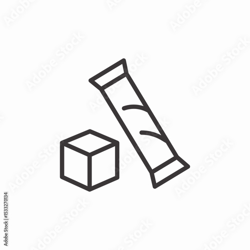 chewing gum wrapper icon sign vector