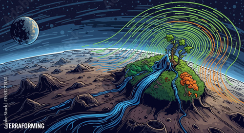 Terraforming a New Planet | Sci-Fi Landscape