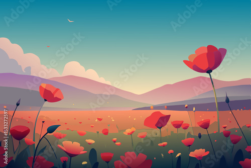 field of poppies