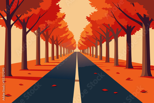 road in the park