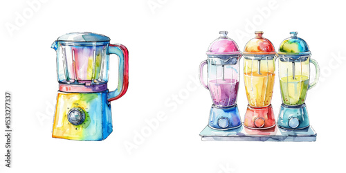 blender watercolor vector illustration