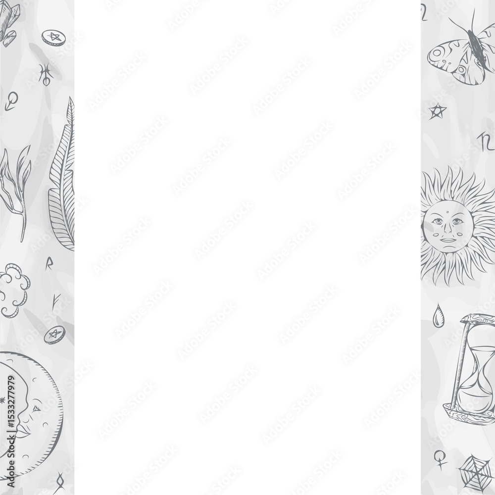 Naklejka premium Flat panel is showing teal center with sun face and moon face, transparent background, copy space