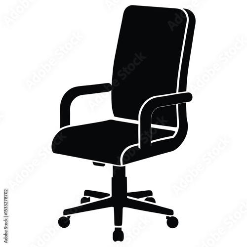 insurance agent element isolated office chair on white background