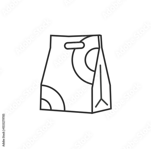 Modern grocery icon vector collection featuring food, basket, cart, fish, and fruit. Clean outline symbols for supermarket, delivery, retail, and shopping design concepts.

