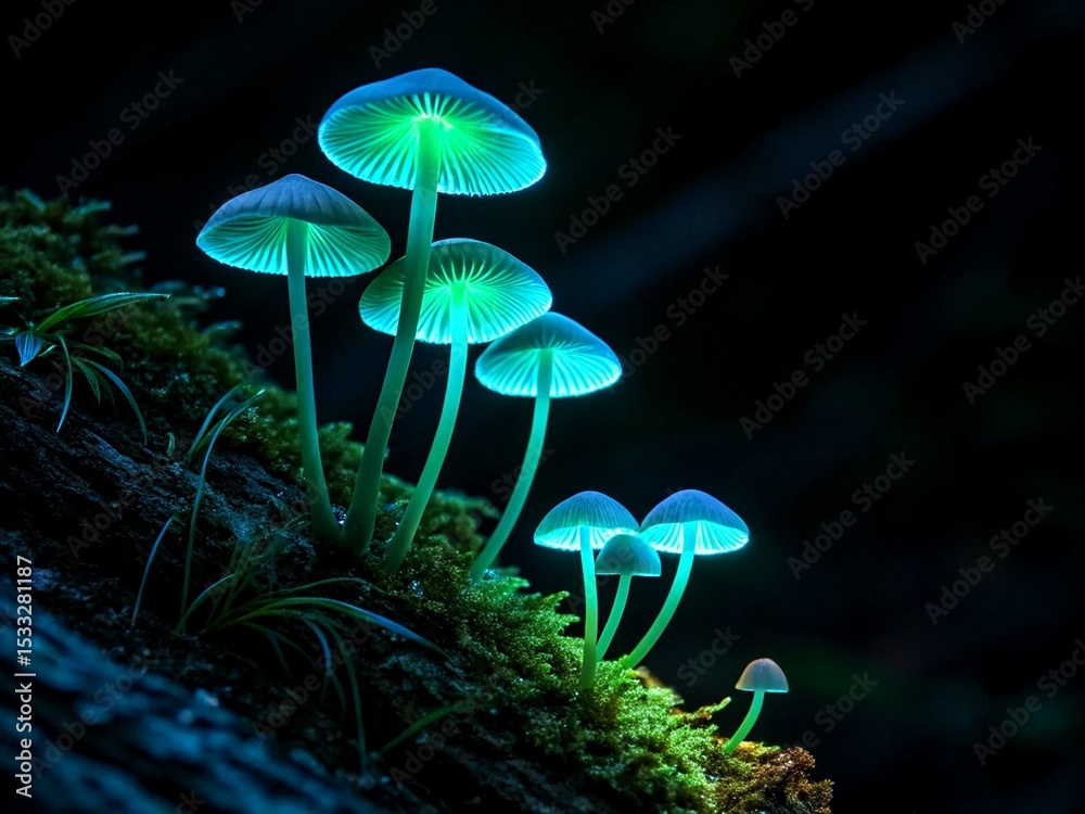 Fototapeta premium mushroom.illustration, mushroom, color image, digitally generated image, nature