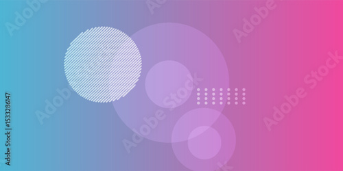 Gradient geometric shapes background collection, vector illustration
