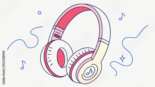 Stylish Over-Ear Headphones Immersive Audio Experience