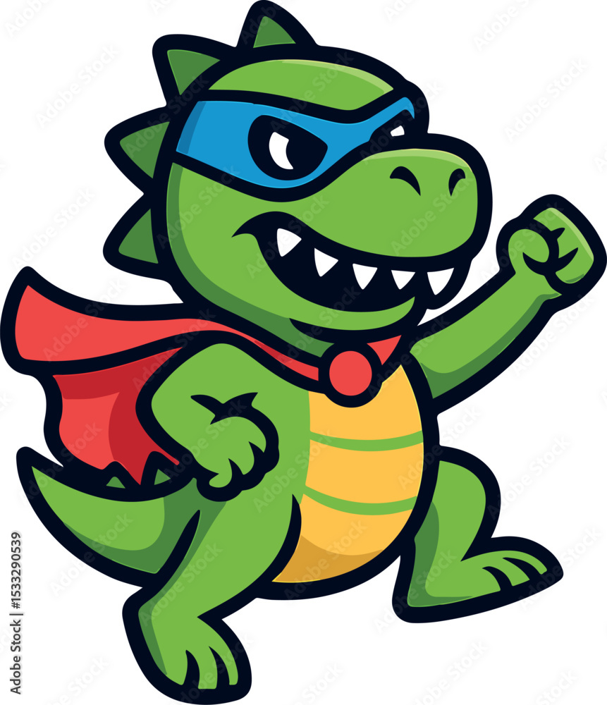 Fototapeta premium Super Dino – Caped Crusader 