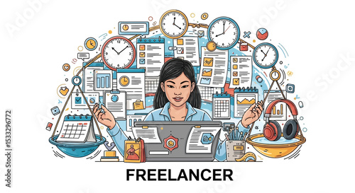 Balancing Act The Life of a Freelancer - Time Management, Projects, and Success