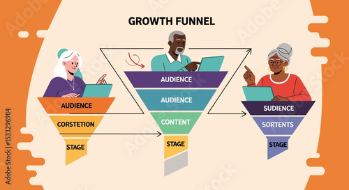 Understanding the Growth Funnel A Visual Guide to Audience Acquisition and Conversion