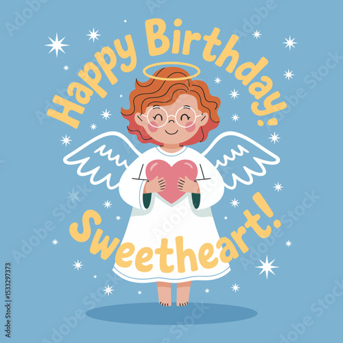 Happy Birthday Sweetheart Angel