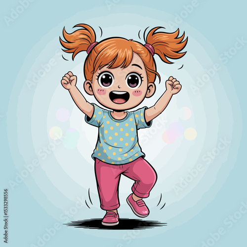 Happy Girl Jumping