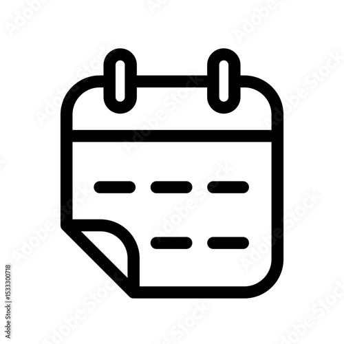 Calendar icon design template SVG