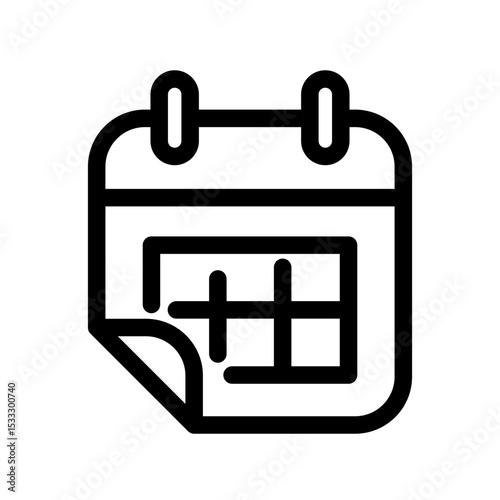 Calendar icon design template SVG