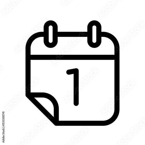 Calendar icon design template SVG
