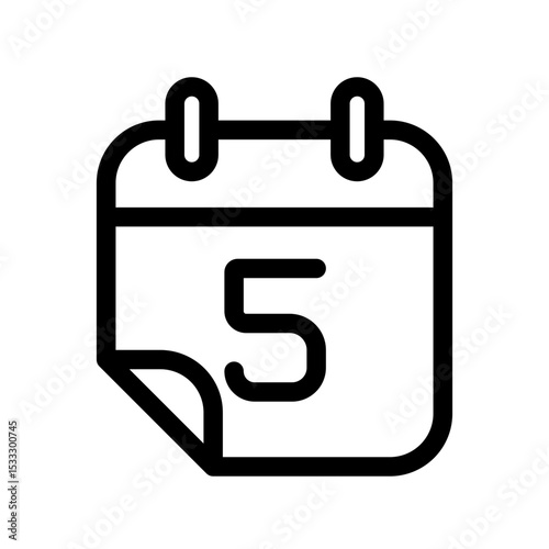 Calendar icon design template SVG
