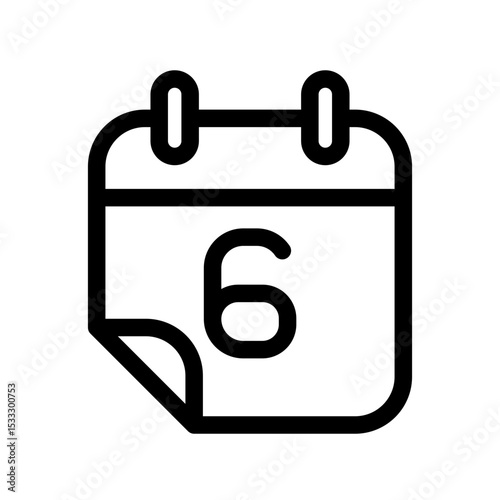 Calendar icon design template SVG