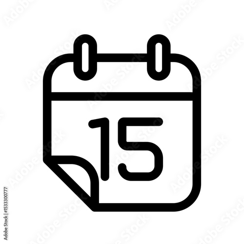 Calendar icon design template SVG