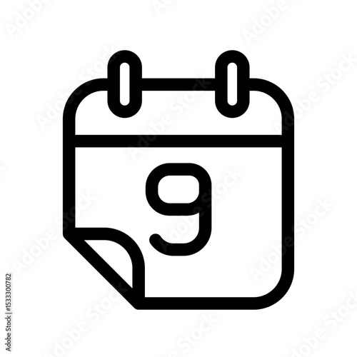 Calendar icon design template SVG