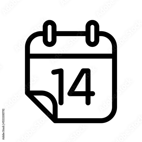 Calendar icon design template SVG