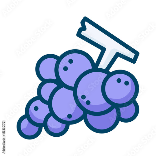 Bunch of Purple Grapes