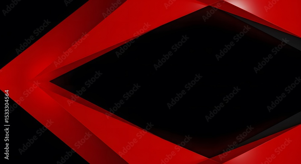 Obraz premium Abstract Red and Black Geometric Design Modern Art Background
