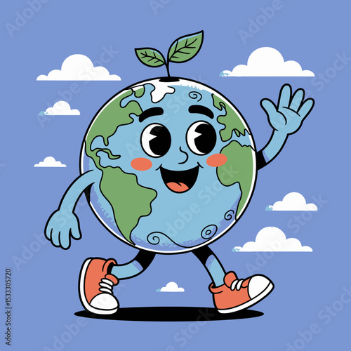 Earth with a Smiling Wave
