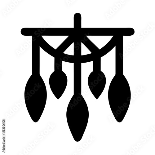 Native American Dreamcatcher Icon Symbolizing Protection and Guidance
