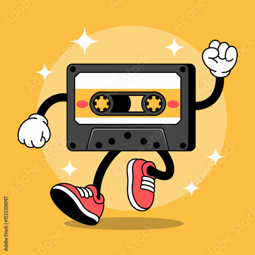 Cassette Tape Running