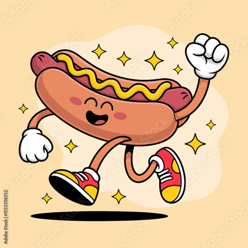 Running Hotdog - Energetic Hotdog