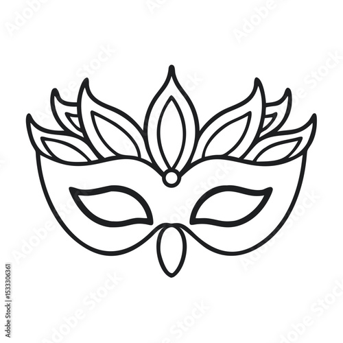 Intricate Venetian Mask Showcasing Elegance and Artistry in Detailed Design