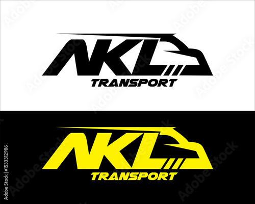 a k l fast transport logistic logo designs