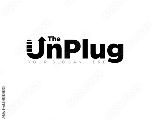 unplug business up logo designs