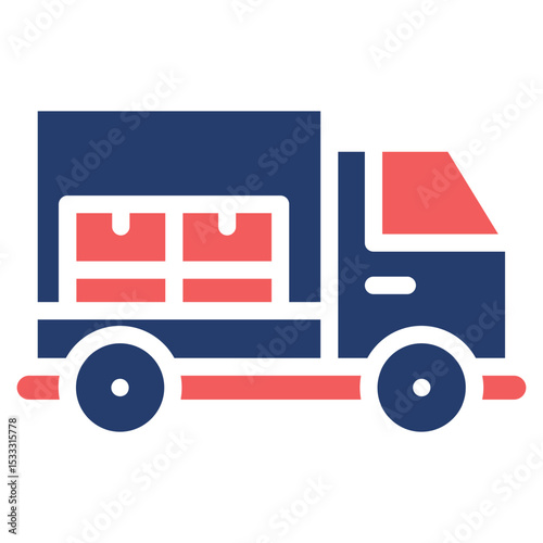 Truck solid color icon
