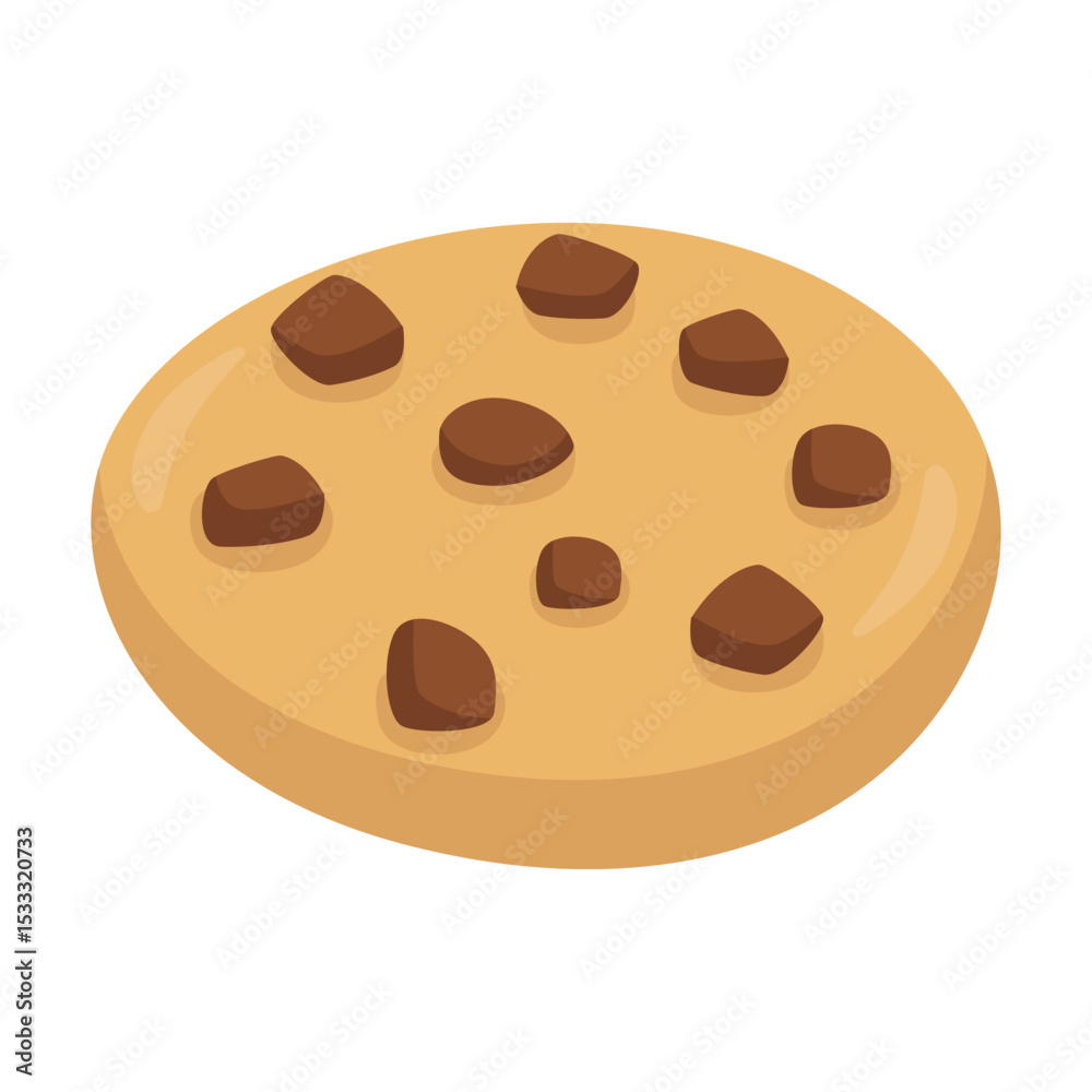 Cookie Emoji Icon Illustration. Food Vector Symbol Emoticon Design Doodle Vector. Cookie Emoji Icon Illustration. Food Vector Symbol Emoticon Design Doodle Vector.
