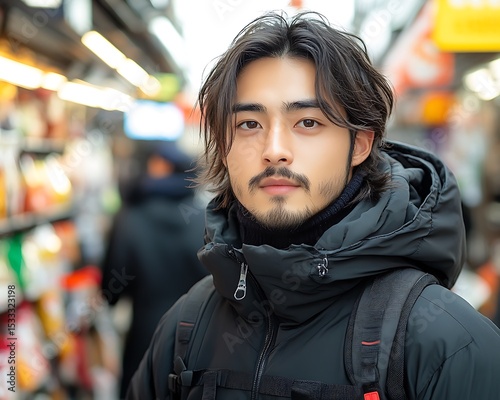 Man in a city street