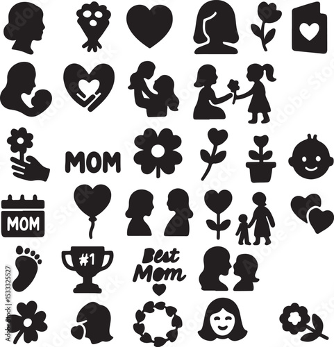 family icons set