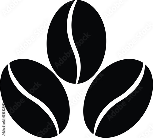 Coffee Beans Silhouette