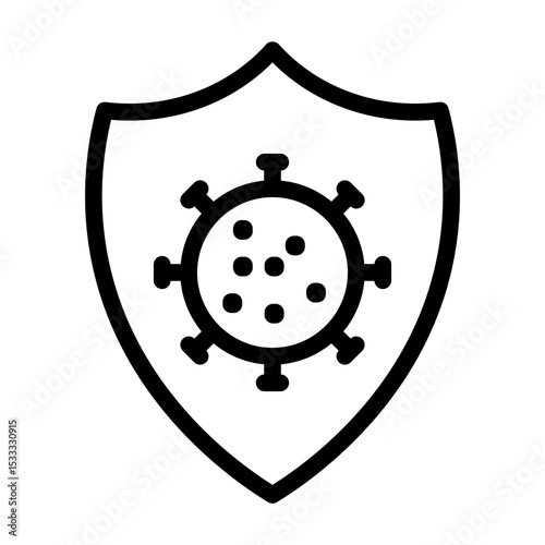 immune system line icon